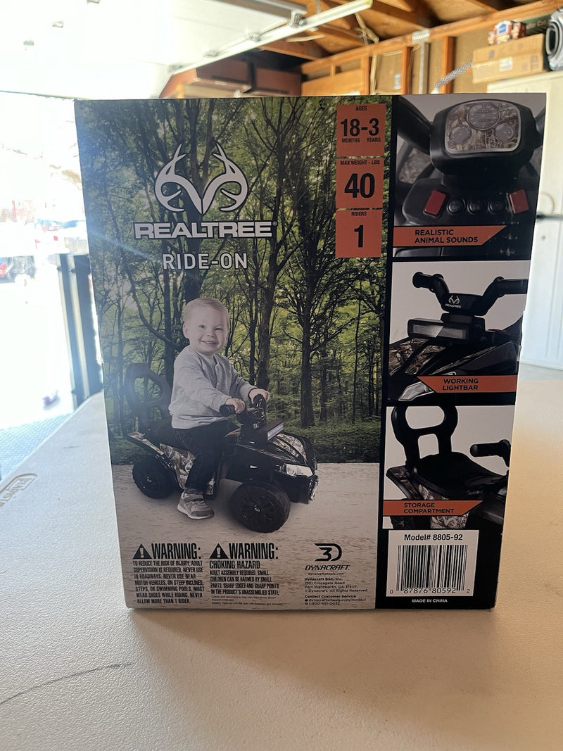 24 Volt Realtree UTV Ride-On Toy Vehicle Magic Cars 0