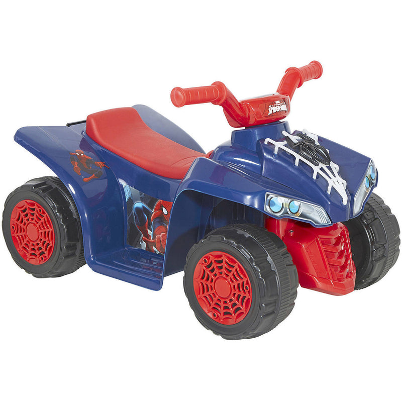 Spider-Man 6V Battery-Powered Kids Ride-On Quad ATV Magic Cars 2
