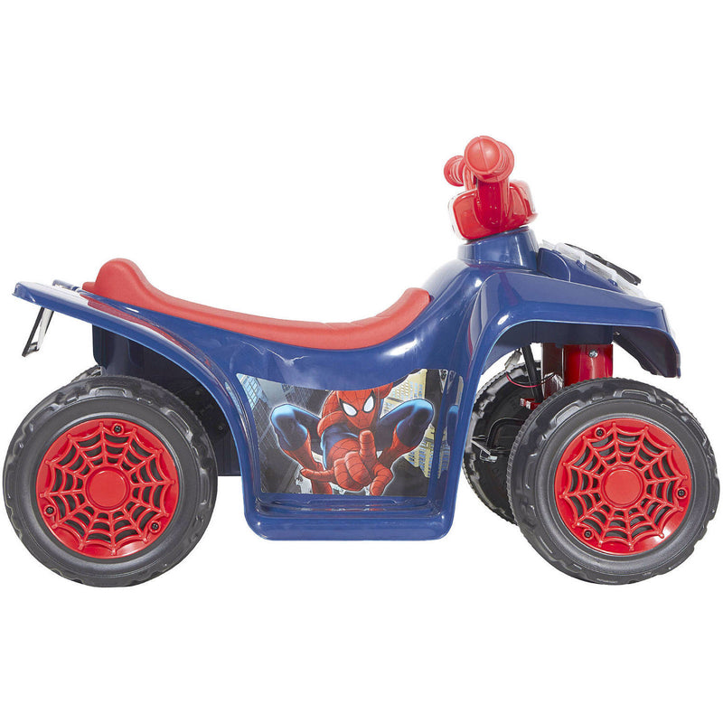 Spider-Man 6V Battery-Powered Kids Ride-On Quad ATV Magic Cars Variant 0