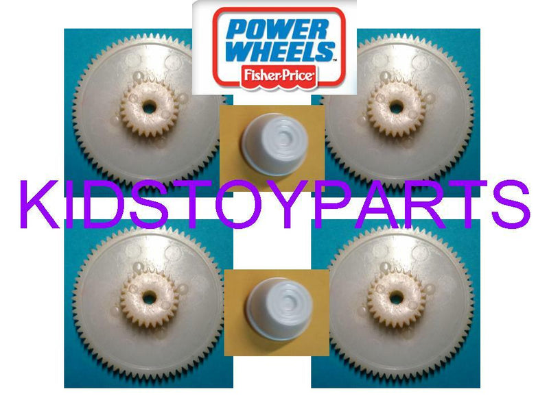 4x Gear Set #1 with 25/72 Teeth for Power Wheels and #7R Gear Compatible + 2 Extra Pieces