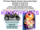 4x Gear Set #1 with 25/72 Teeth for Power Wheels and #7R Gear Compatible + 2 Extra Pieces