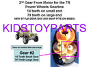 Power Wheels Gearbox Fit for Mustang Corvette Jeep 7R 14/79 Ratio Magic Cars 2