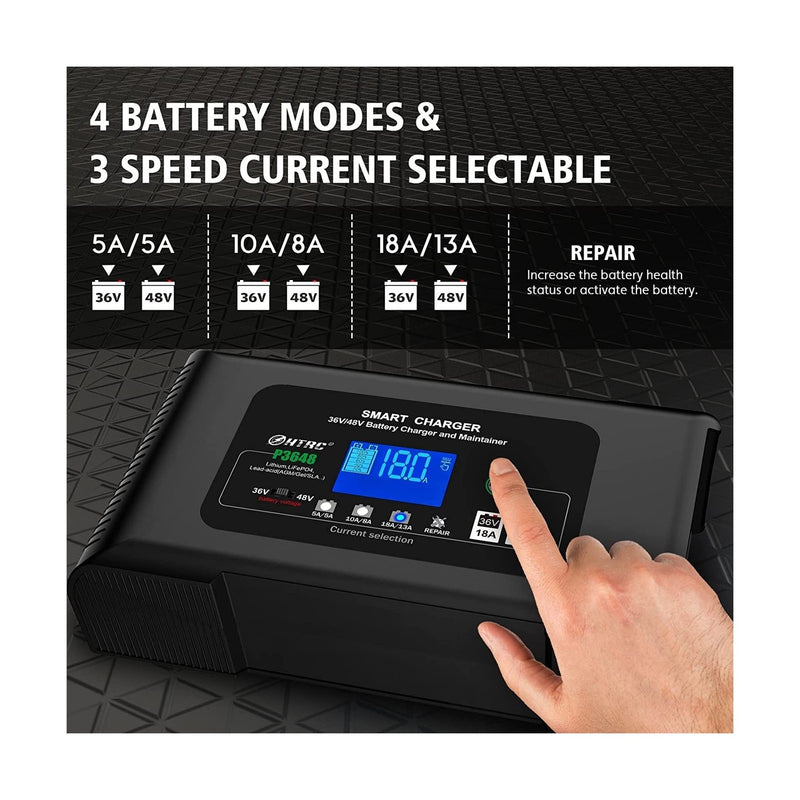 E-Z-GO Elite Lithium Golf Cart Battery Charger 36V 48V Smart Fully Automatic Magic Cars 1