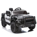 12V Black Remote Control Ride-On Car with 4-Wheel Shock Absorption for Kids Aged 3-6