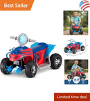 Push-Button Spider-Man Quad Ride-On for Toddlers 18-30 Months Up to 44 lbs Magic Cars Variant 0