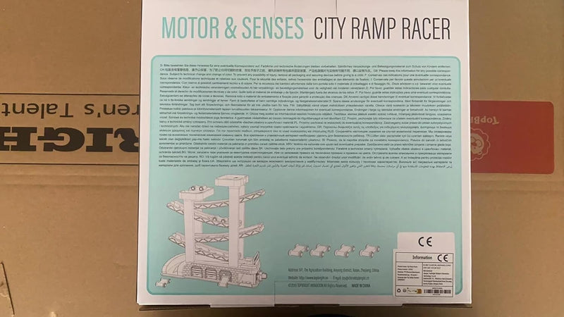 Educational Toddler Car Ramp Toy with Gas Station and 4 Wooden Cars for Ages 1-3 Magic Cars 9