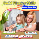 40 Interactive Read & Rhyme Flip Books with 53 Phonics Word Family Cards for Preschoolers Magic Cars 7