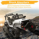 12V Electric 2-Seat Kids Ride-On Truck Car with 3 Speeds, Remote Control, LED Lights, and Music Magic Cars 4