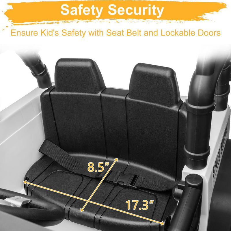 12V Electric 2-Seat Kids Ride-On Truck Car with 3 Speeds, Remote Control, LED Lights, and Music Magic Cars 5