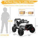 12V Electric 2-Seat Kids Ride-On Truck Car with 3 Speeds, Remote Control, LED Lights, and Music Magic Cars 6