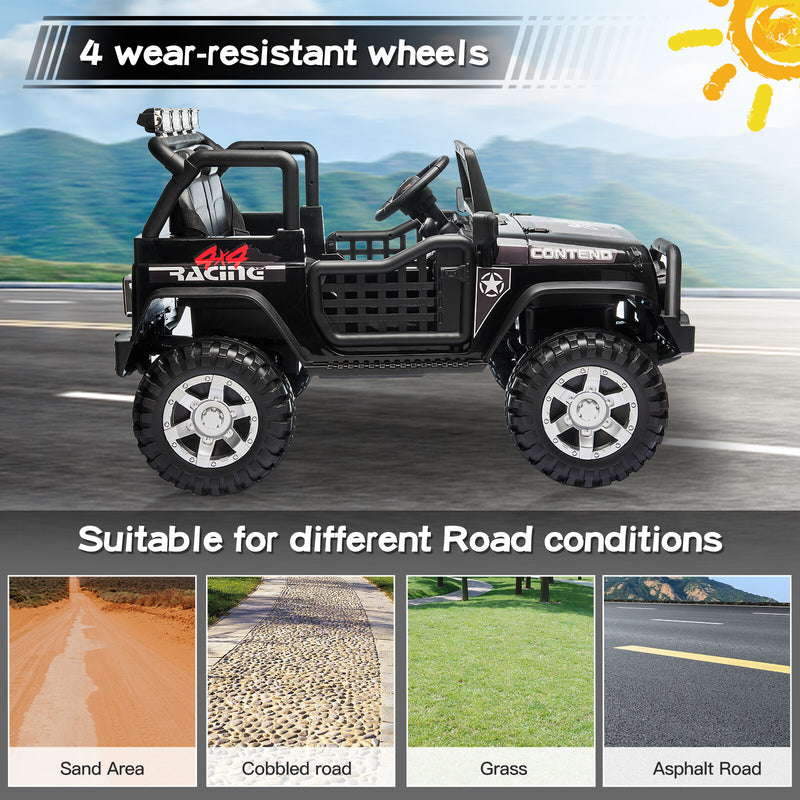 12V Electric 2-Seater Kids Ride-On Jeep Toy with USB, Bluetooth, and Remote Control Magic Cars 8