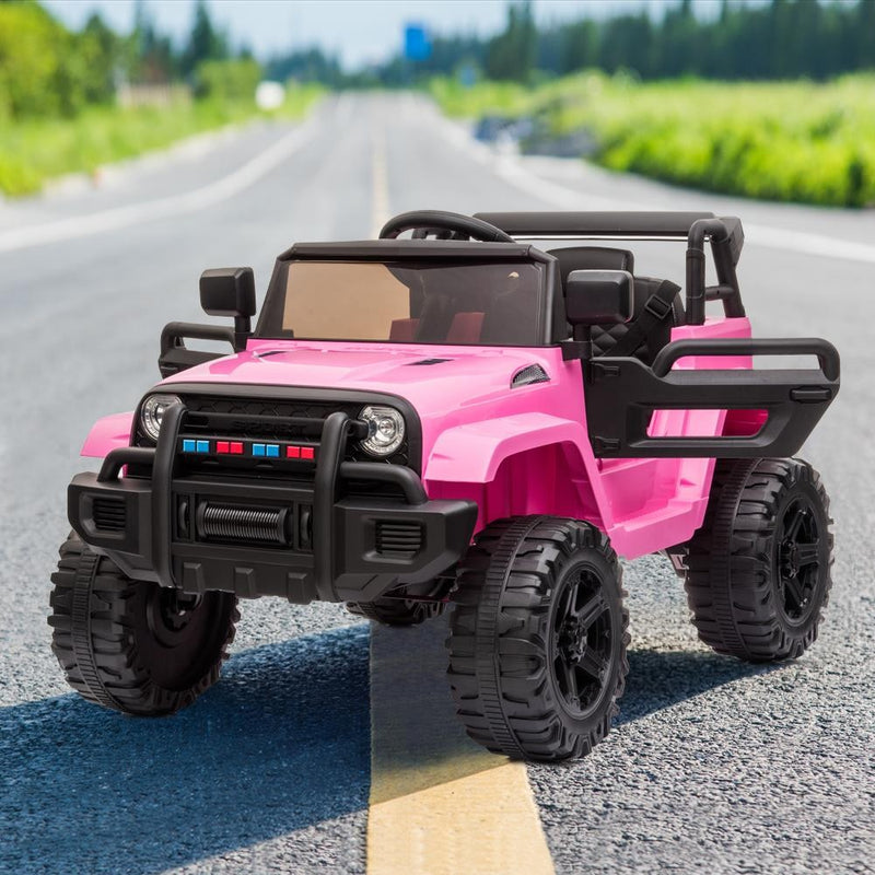 12V 4.5A Battery-Powered Kids Ride-On Jeep Car with LED Lights and Remote Control Magic Cars 16