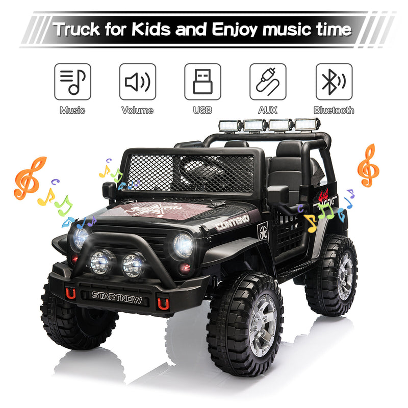 12V Electric Kids Ride-On Jeep Car 2-Seater with Bluetooth and Remote Control Battery Powered Magic Cars 1
