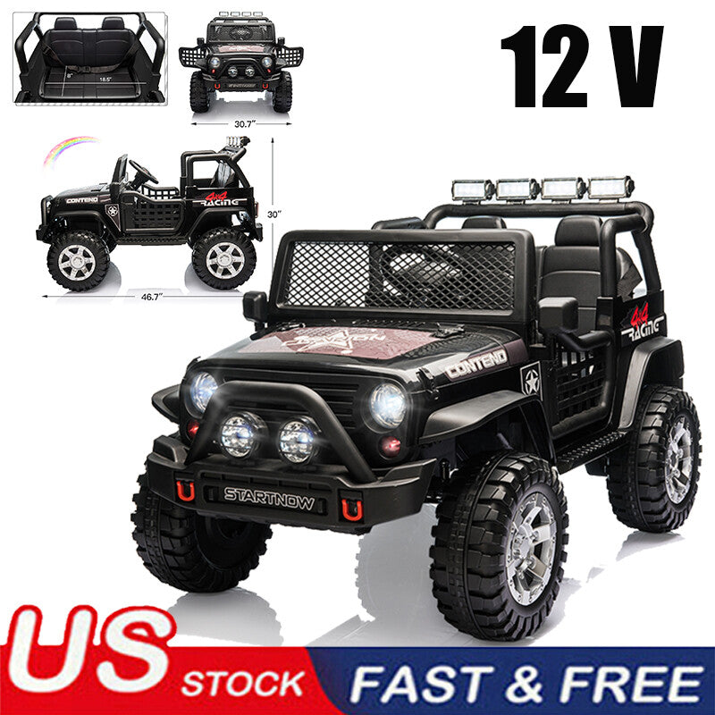 12V Electric Kids Ride-On Jeep Car 2-Seater with Bluetooth and Remote Control Battery Powered Magic Cars Variant 0