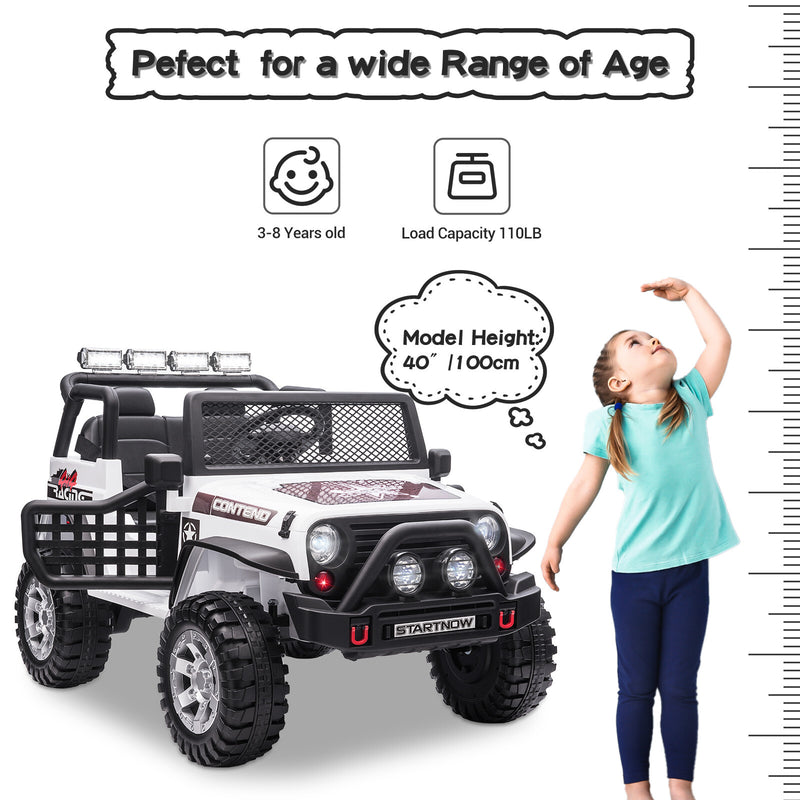 12V Electric Kids Ride-On Jeep Toy Car with USB, Bluetooth, Remote Control, and Music Magic Cars 3