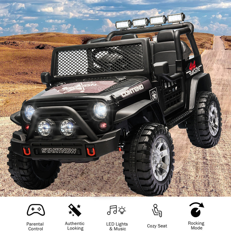 12V Electric Kids Ride-On Jeep Toy Car with USB, Bluetooth, and Remote Control Magic Cars 0