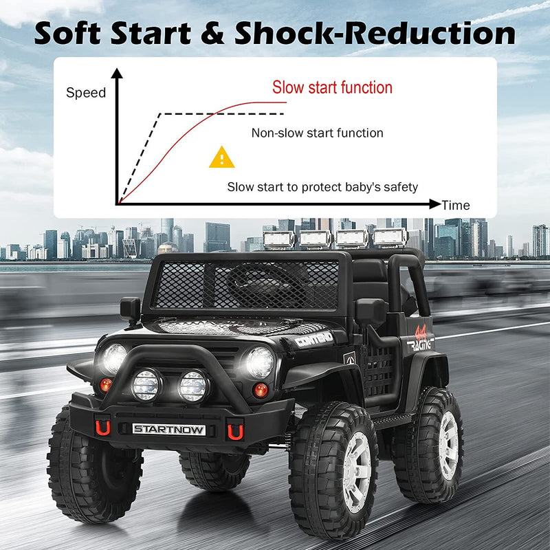 12V Electric Kids Ride-On Jeep Toy Car with USB, Bluetooth, and Remote Control Magic Cars 3