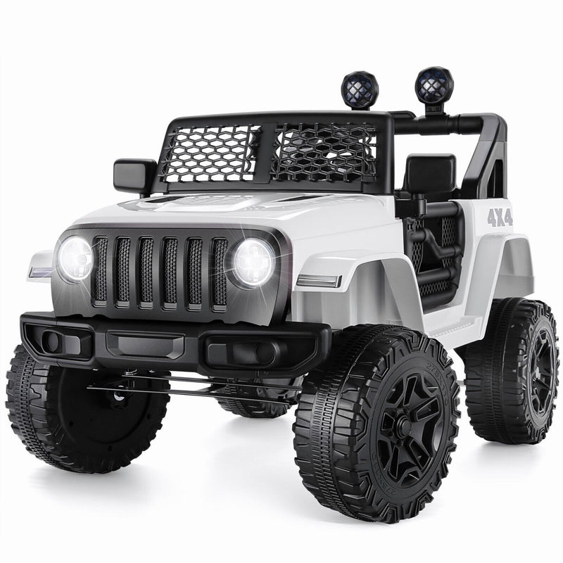 12V Electric Ride-On Jeep for Kids with USB, LED Lights, MP3, and Remote Control Battery Powered Toy Car Magic Cars 12