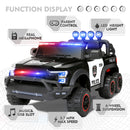 12V Electric Kids Ride-On Police Truck with 6 Wheels, RC, LED Lights, and Intercom System Magic Cars 2
