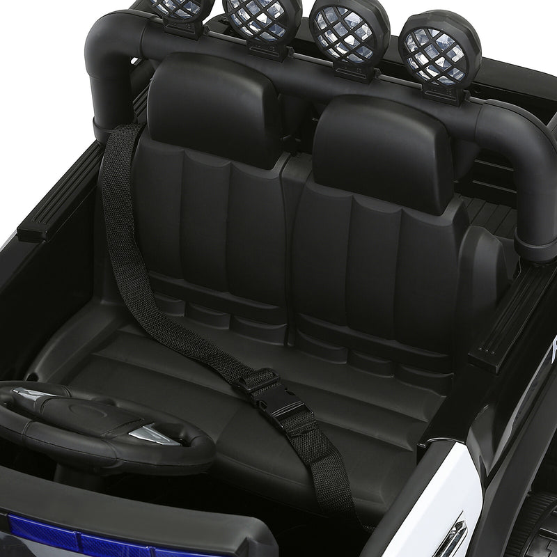 12V Electric Kids Ride-On Police Truck with 6 Wheels, RC, LED Lights, and Intercom System Magic Cars 8