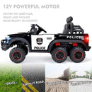 12V Electric Kids Ride-On 6-Wheel Police Truck with RC, LED Lights, and Intercom Magic Cars 4