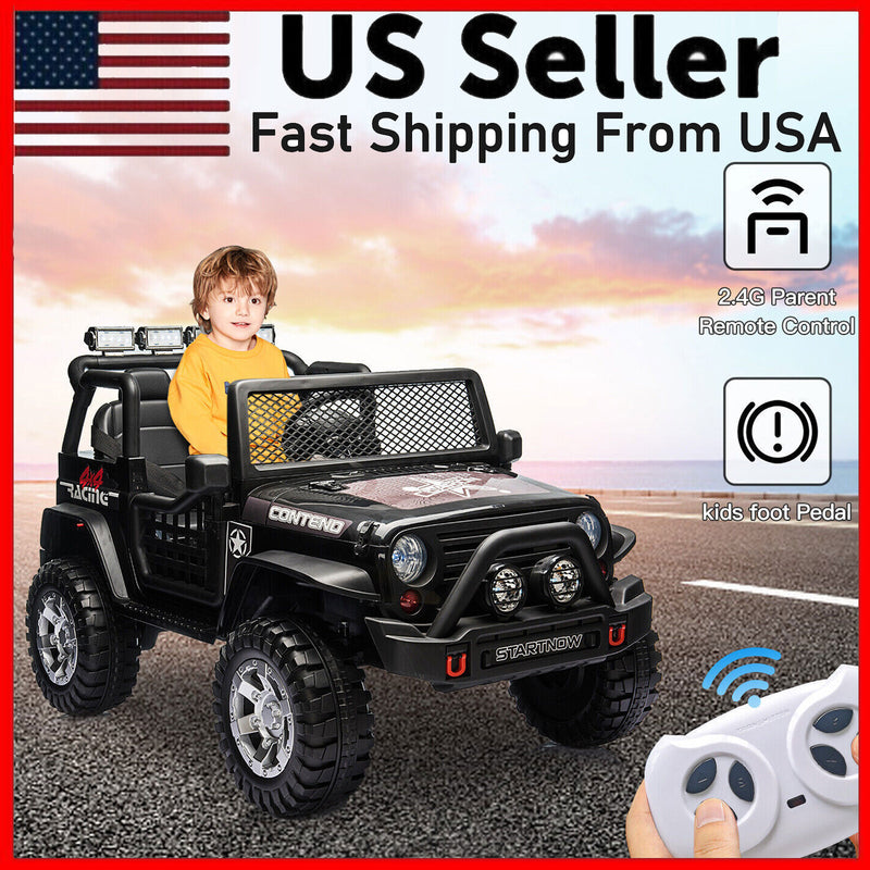 12V Electric Battery-Powered Kids Jeep Ride-On Car 2-Seat Vehicle with Remote Control Magic Cars Variant 0