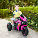 12V Electric Green Kids Ride-On Motorcycle with Training Wheels Magic Cars 5