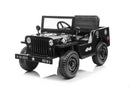 12V Electric Jeep with Rubber EVA Tires, Remote Control, Bluetooth, and MP3 - Tan, Black, Green Magic Cars 1