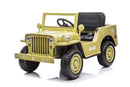 12V Electric Jeep with Rubber EVA Tires, Remote Control, Bluetooth, and MP3 - Tan, Black, Green Magic Cars 3