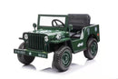 12V Electric Jeep with Rubber EVA Tires, Remote Control, Bluetooth, and MP3 - Tan, Black, Green Magic Cars 4