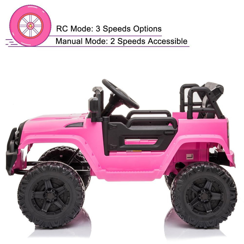 12V Electric Kids Ride-On Jeep Car with Remote Control, LED Lights, and 3 Speed Settings Magic Cars 10