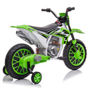 12V Electric Kids Ride-On Dirt Bike with Training Wheels Magic Cars 9