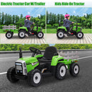12V Electric Kids Ride-On Farm Tractor Truck with Trailer, Remote Control and LED Lights Magic Cars 1