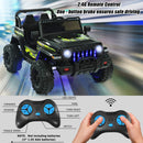 12V Electric Kids Ride-On Jeep Truck Car with LED Lights, 2-Seater, 2.4G Remote Control Magic Cars 1