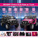 12V Electric Kids Ride-On Jeep Truck Car with LED Lights, MP3, Remote Control, 2-Seater Magic Cars 9
