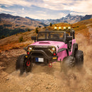 12V Electric Kids Ride-On Jeep Truck Car Toy with MP3, LED Lights, Remote Control, 2 Seats Magic Cars 1