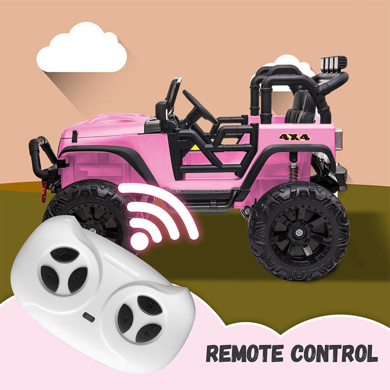 12V Electric Kids Ride-On Jeep Truck Car Toy with MP3, LED Lights, Remote Control, 2 Seats Magic Cars 5