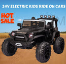 24V Electric Kids Ride-On Jeep Toy Car with USB, Bluetooth, and Remote Control Battery Powered Magic Cars 16
