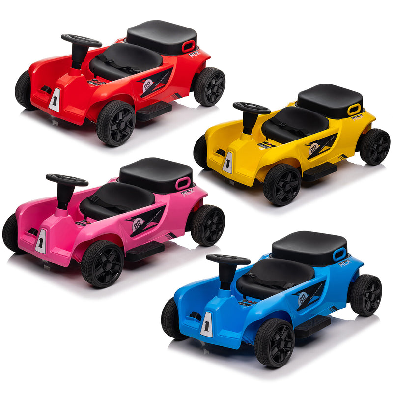 24V Electric 2-Seater Kids Ride-On Go-Kart Car with Remote Control in Pink, Red, Yellow, Blue Magic Cars 12