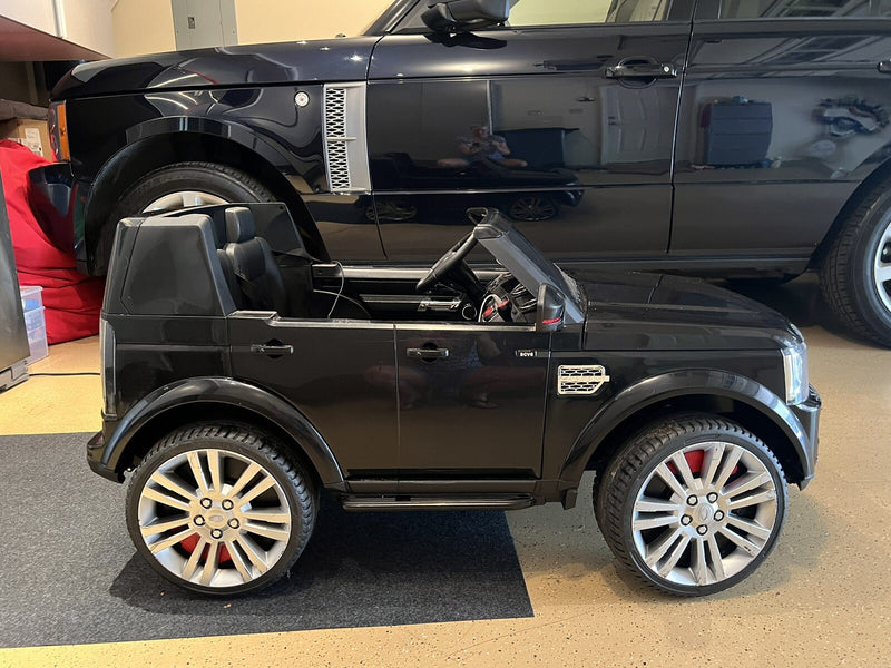 24V Electric Kids Ride-On Land Rover Toy Vehicle Black Magic Cars 1