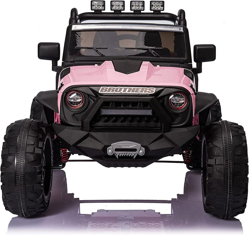 24V Electric Kids Ride-On Truck Car Vehicle with Remote Control, 2 Seats, and AUX Port Magic Cars 14