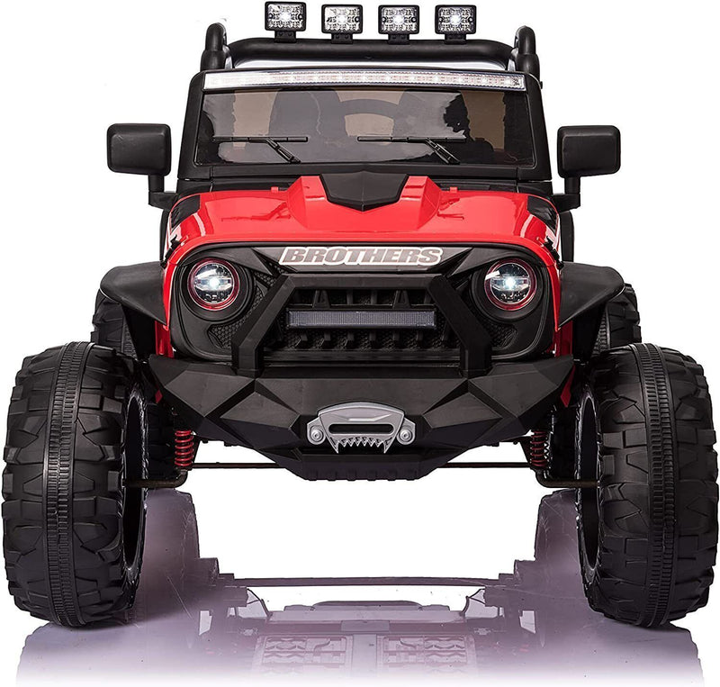 24V Electric Kids Ride-On Truck Car Vehicle with Remote Control, 2 Seats, and AUX Port Magic Cars 16