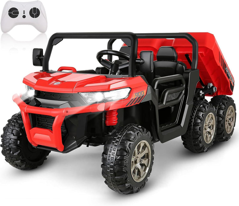 24V Electric 4WD Ride-On UTV Toy Vehicle with Dump Bed and 6 Wheels Magic Cars 8