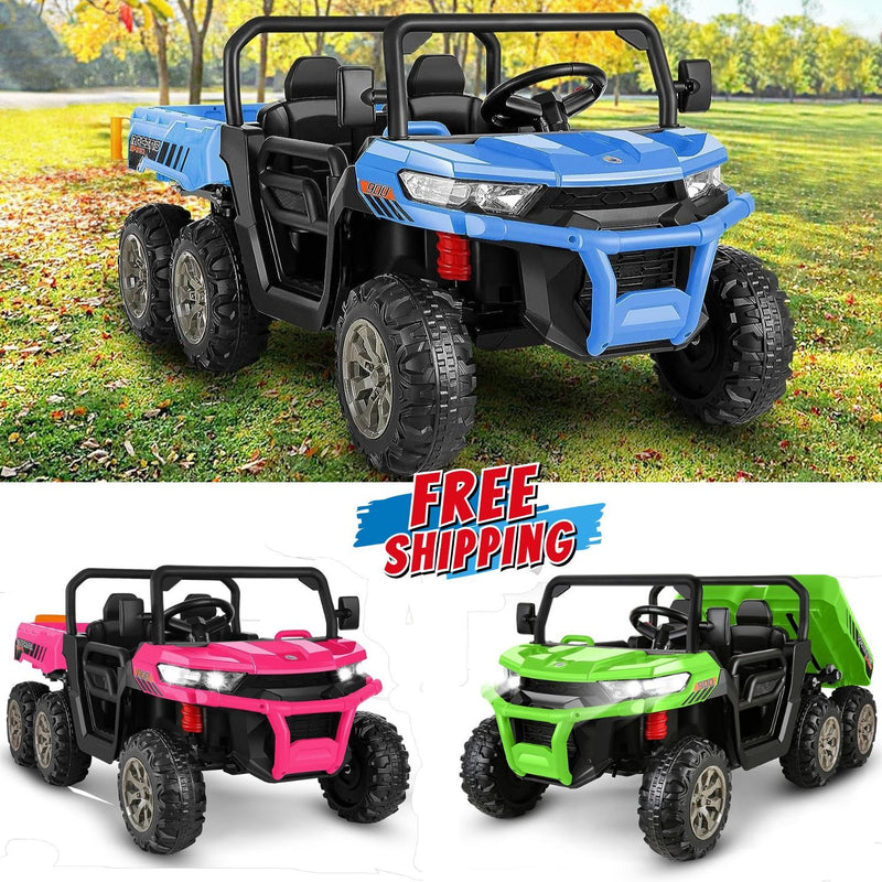 24V Electric 4WD Ride-On UTV Toy Vehicle with Dump Bed and 6 Wheels Magic Cars 9
