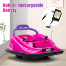 Electric 360° Rotation Kids Bumper Car with Parent Remote Control Magic Cars 5