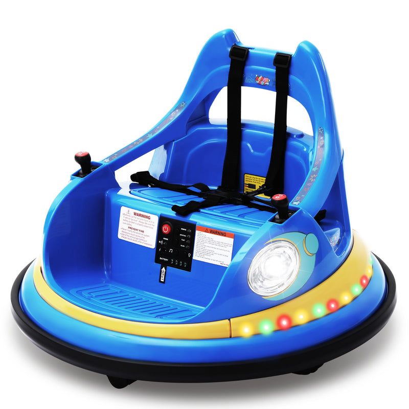 12V Electric Bumper Car for Kids Ages 1.5–6 with Remote Control and DIY Stickers Magic Cars 0
