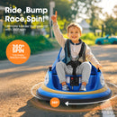 12V Electric Bumper Car for Kids Ages 1.5–6 with Remote Control and DIY Stickers Magic Cars 4