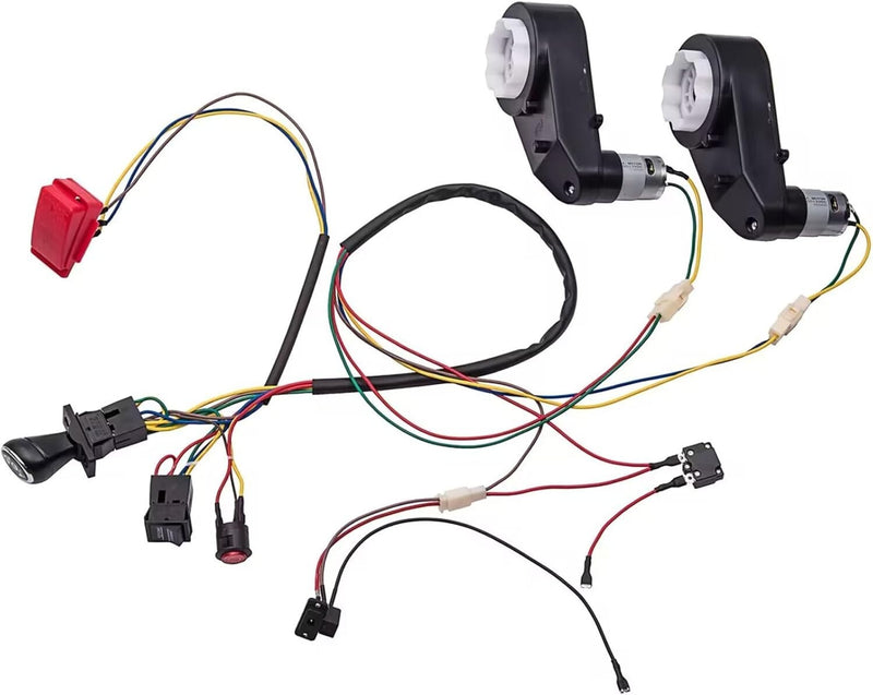 DIY Electric Car Switch Kit with Wires, Gearbox, and Motor for Children's Toys Magic Cars 2