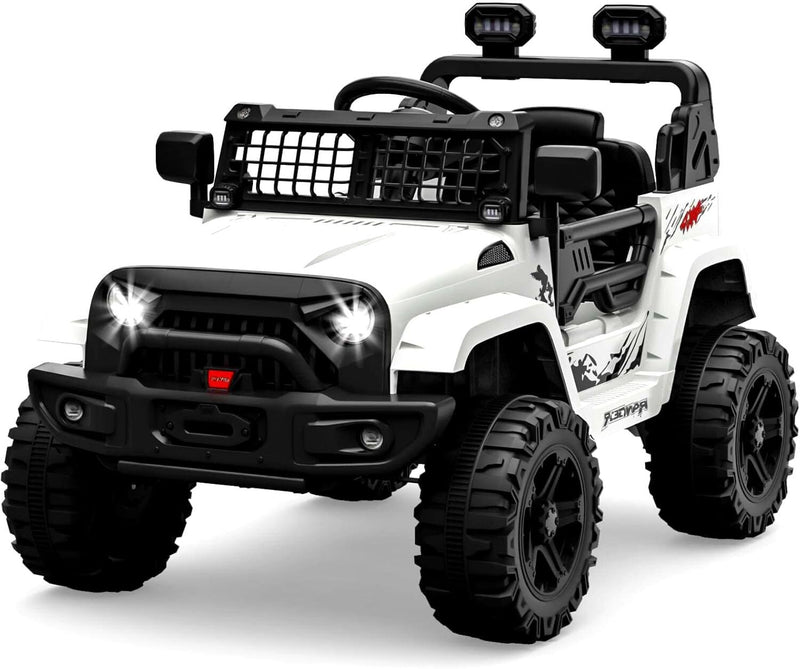 12V Battery-Powered Kids Electric Ride-On Truck Toy with LED Lights Magic Cars 11