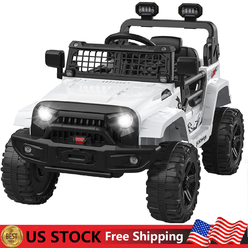 12V Battery-Powered Kids Electric Ride-On Truck Toy with LED Lights Magic Cars Variant 0